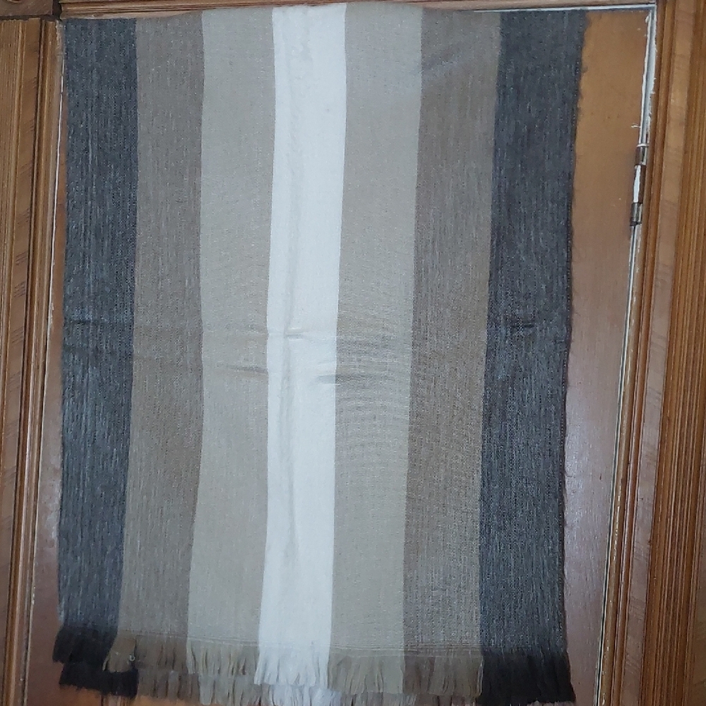 Striped Scarf in Neutral Tones